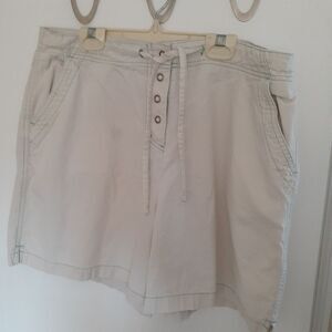 J. Jill shorts cotton summer shorts with drawstring waist 14 l xl